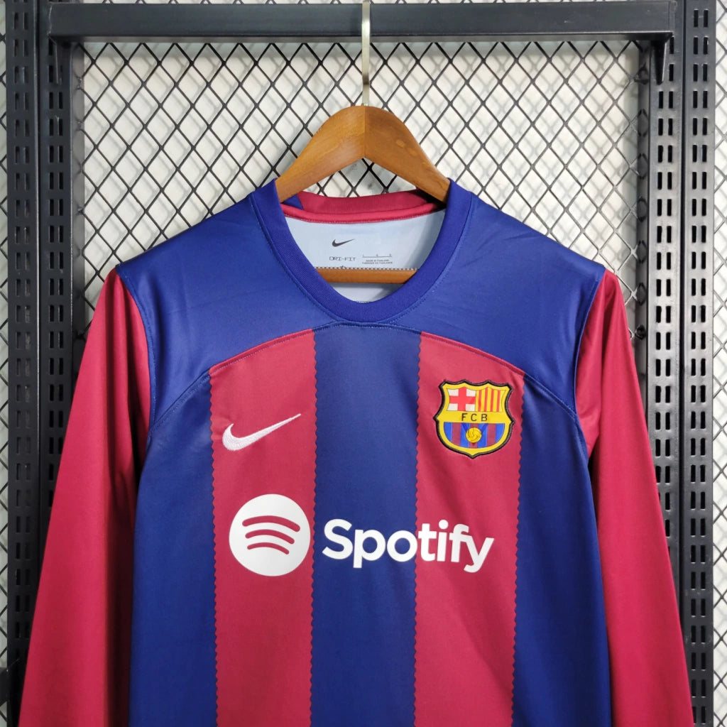 Barca 2023 L/S Home Shirt