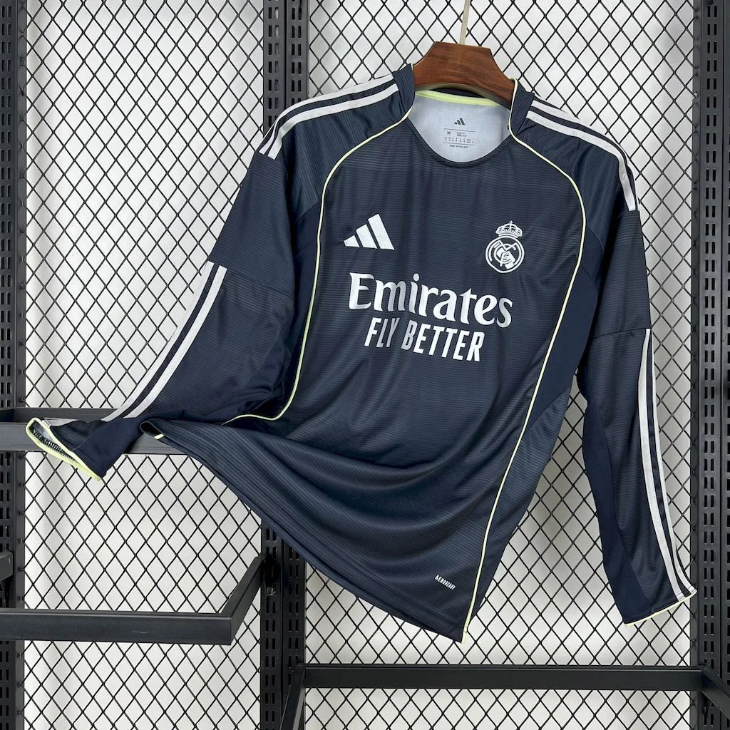 Real Madrid 2025 L/S Away Shirt