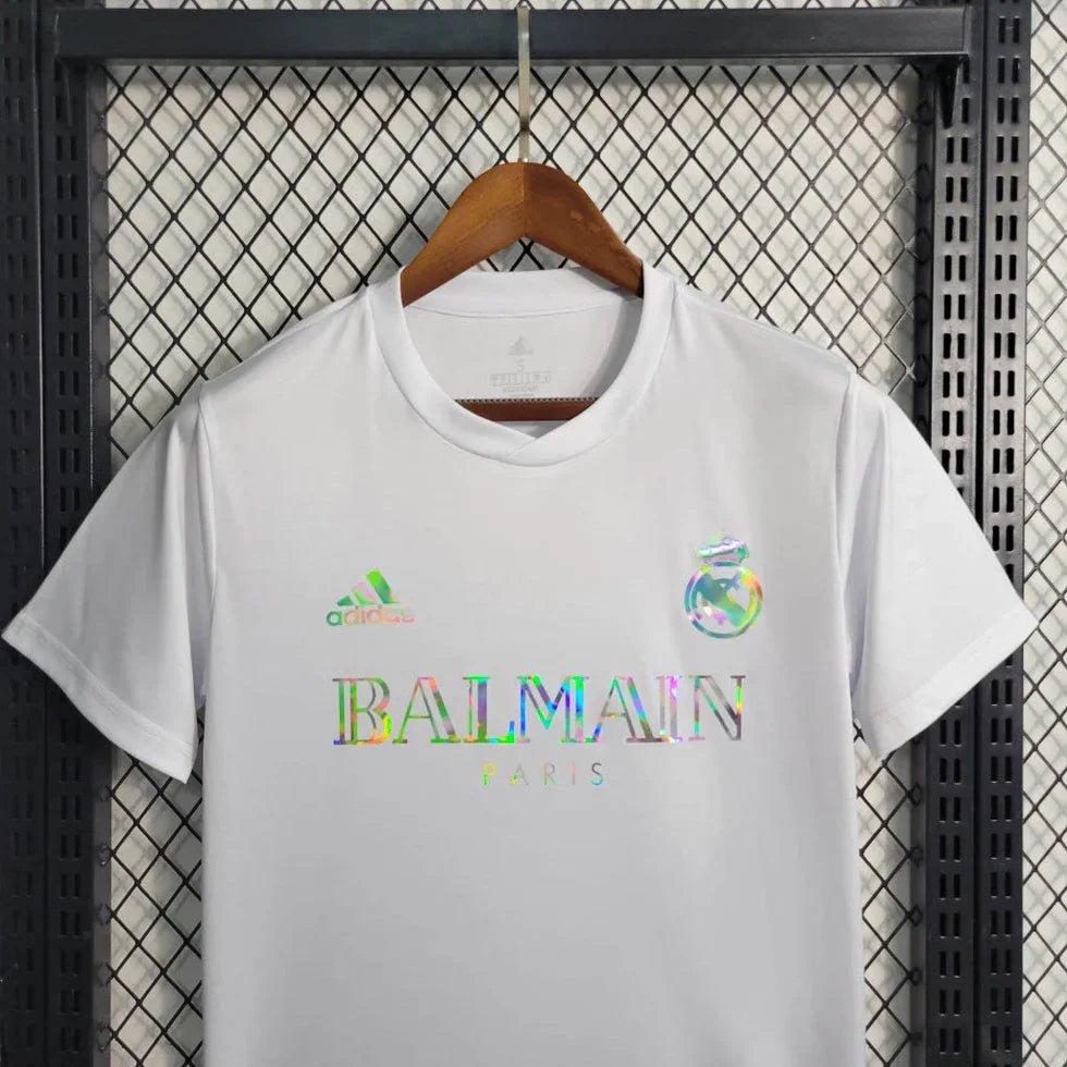 Real Madrid x Balmain 2023 Special White Shirt