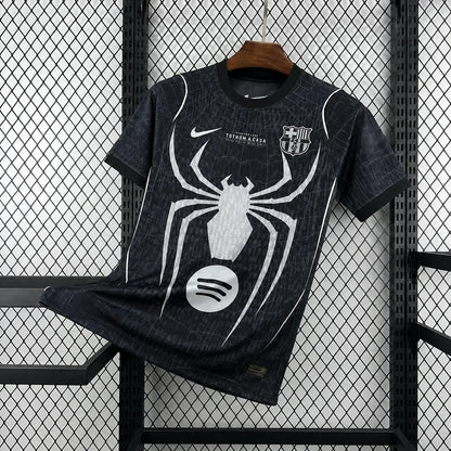 Barcelona 2026 Barcelona X Spiderman Black Shirt