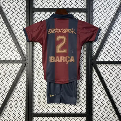Barcelona x Travis Scott Retro 2000 Home Skeleton Jersey
