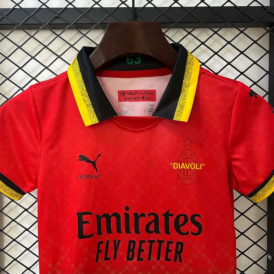 AC Milan x Off White 2024 Red Jersey