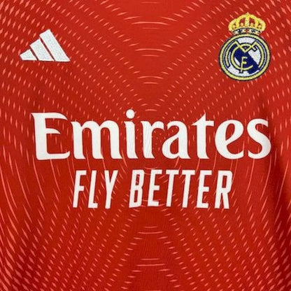 Real Madrid 2025 Goalkeeper Coral Red Jersey