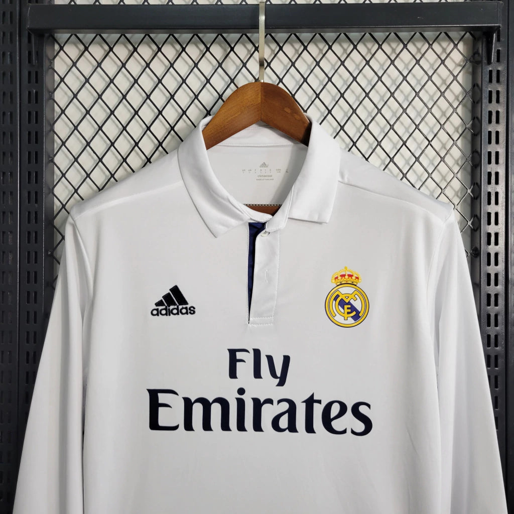 Real Madrid 2016 L/S Home Shirt