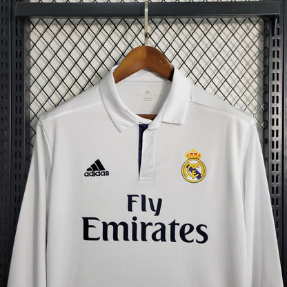 Real Madrid 2016 L/S Home Shirt