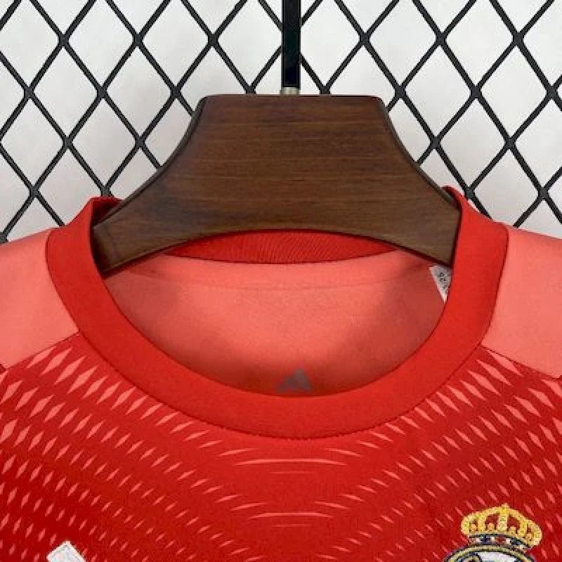 Real Madrid 2025 Goalkeeper Coral Red Jersey