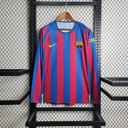 Barcelona 2005 L/S UCL Home Shirt