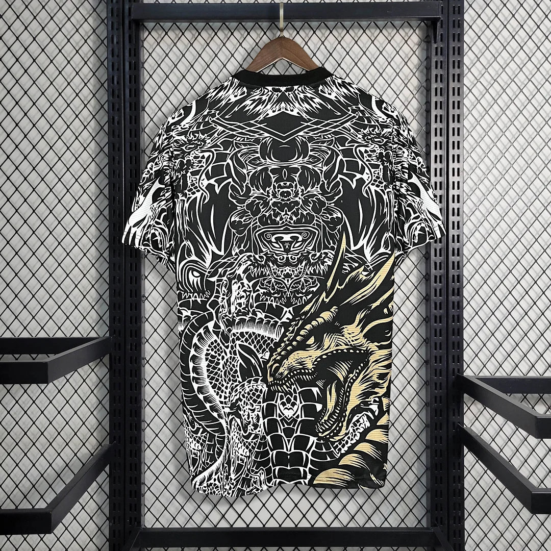 Real Madrid 2023 Gold Dragon Special Shirt