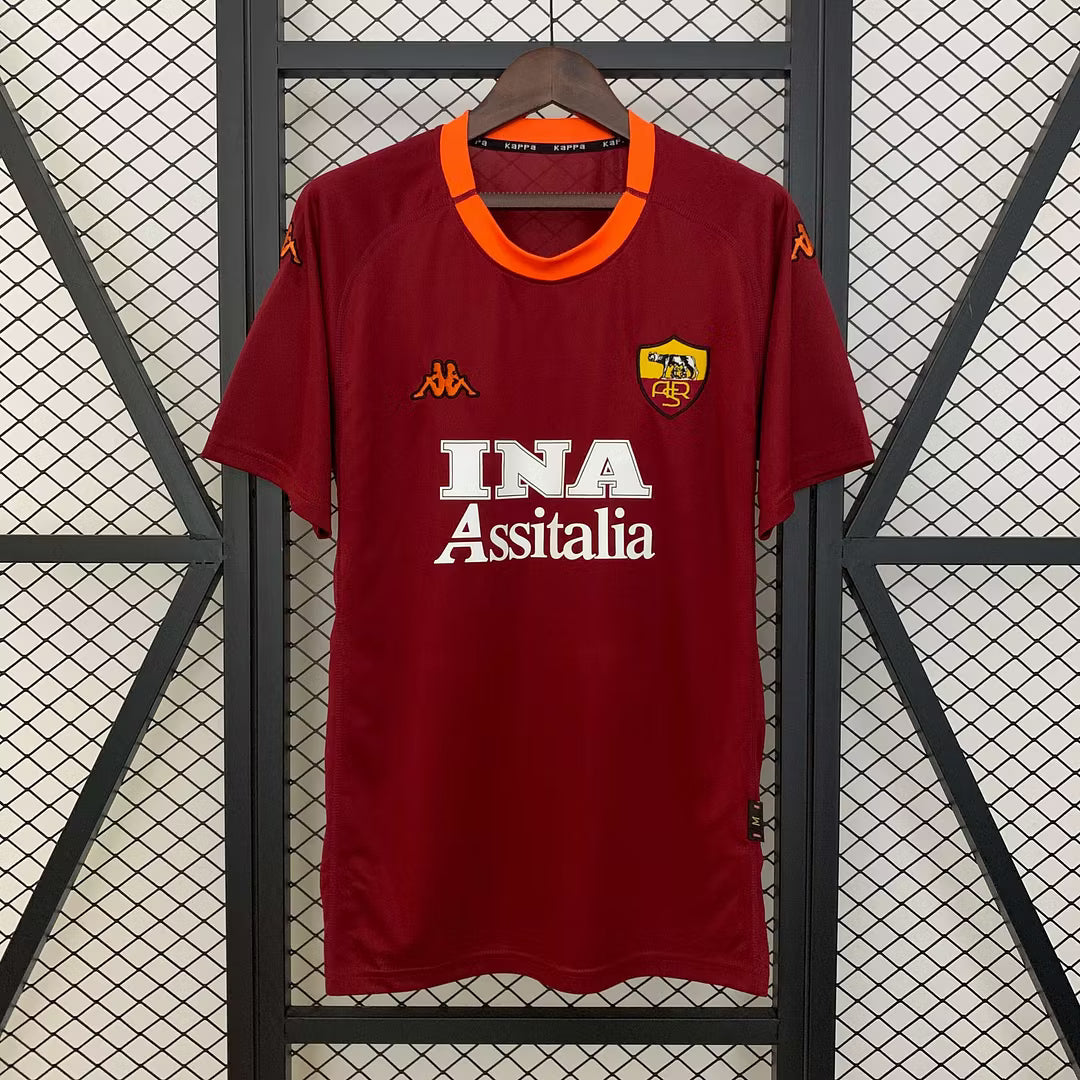 As Roma 2001 Home Shirt