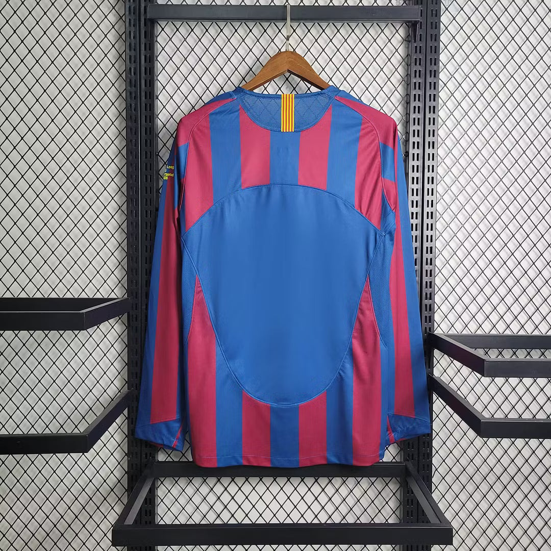 Barcelona 2005 L/S UCL Home Shirt