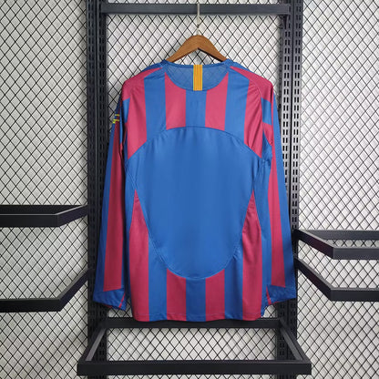 Barcelona 2005 L/S UCL Home Shirt