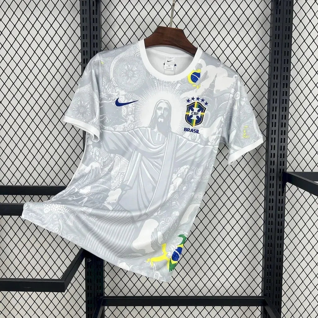 Brazil 2025 White Christ Special Edition Shirt