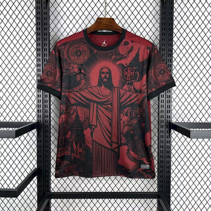 Brazil 2025 Jesus Special Edition Shadow Red Shirt