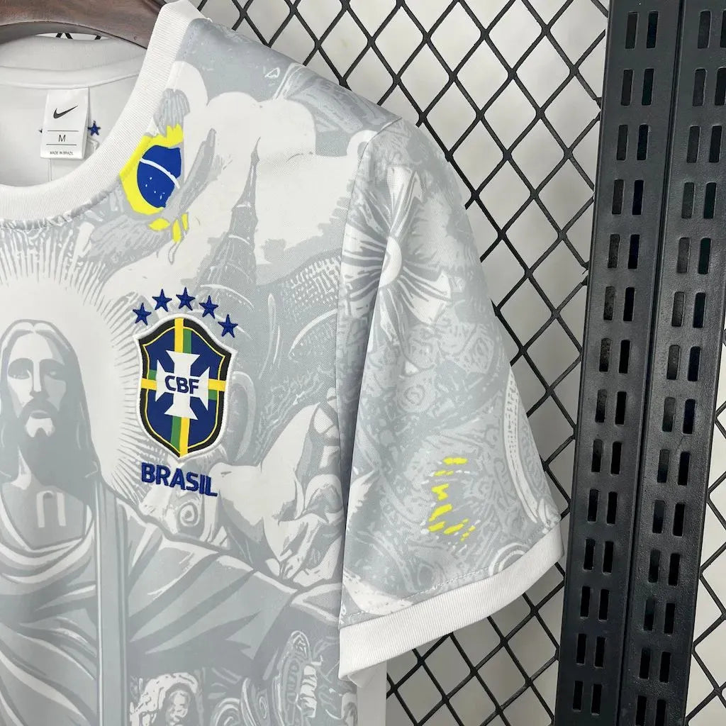 Brazil 2025 White Christ Special Edition Shirt