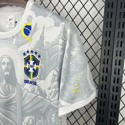 Brazil 2025 White Christ Special Edition Shirt