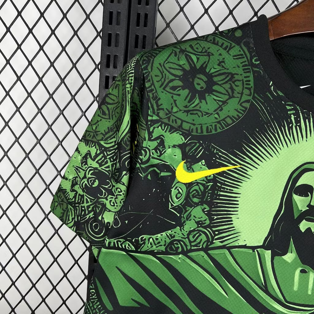 Brazil 2025 Jesus Special Green Shirt