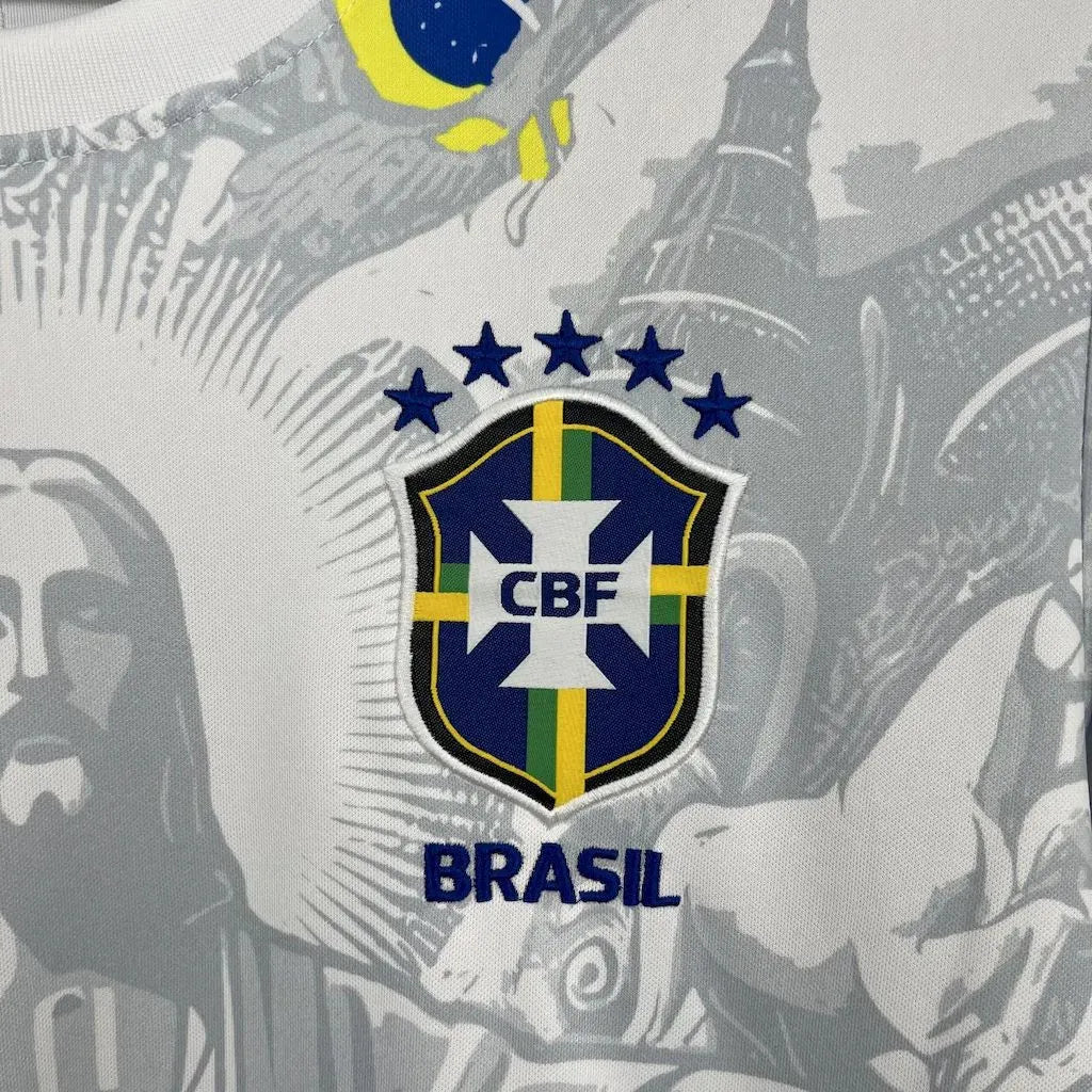 Brazil 2025 White Christ Special Edition Shirt