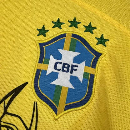 Brazil 2025 Jesus Christ Special Yellow Shirt
