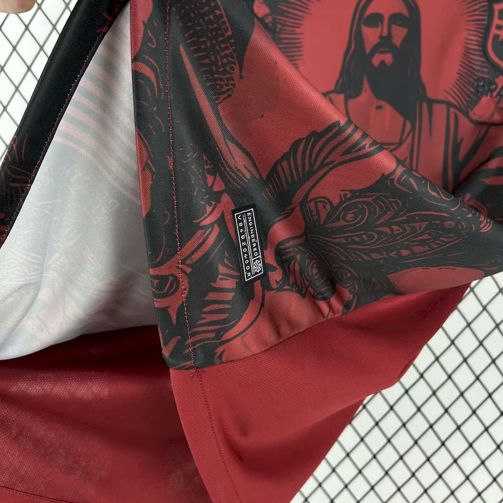 Brazil 2025 Jesus Special Edition Shadow Red Shirt