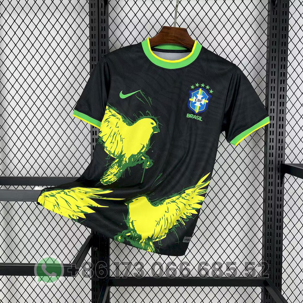 Brazil 2025 Tropical Aura Special Black Shirt