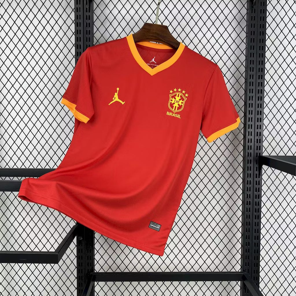 Brazil x Jordan 2025 Red Concept Shirt