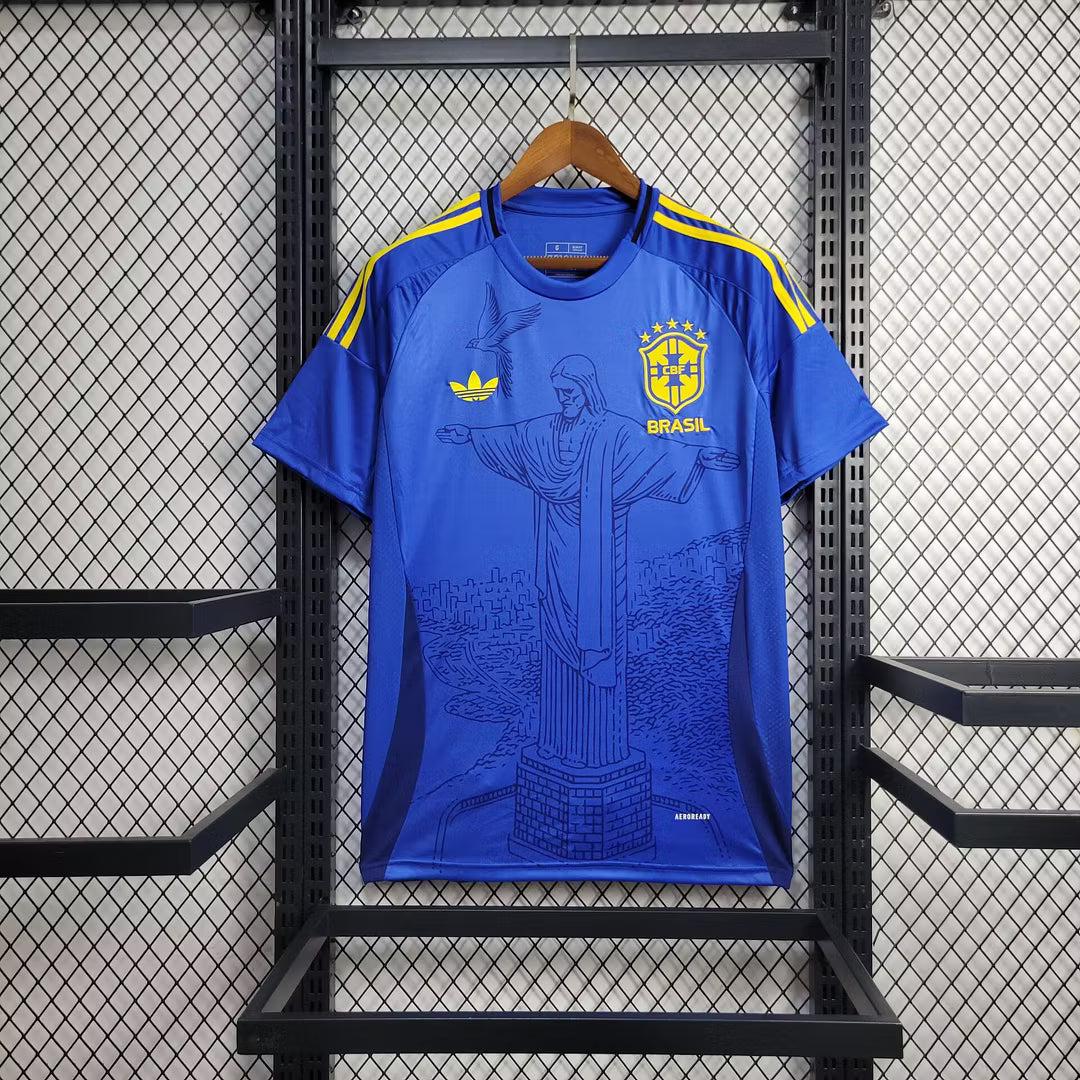 Brazil 2025 Blue Special Edition Jesus Shirt