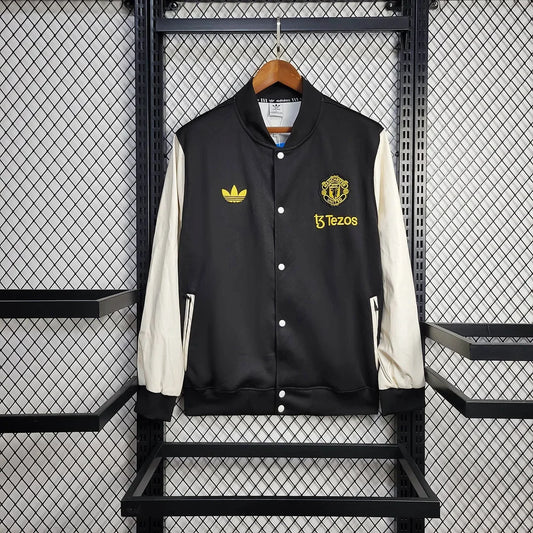 Manchester United 2025 Black And White Jacket Windbreaker