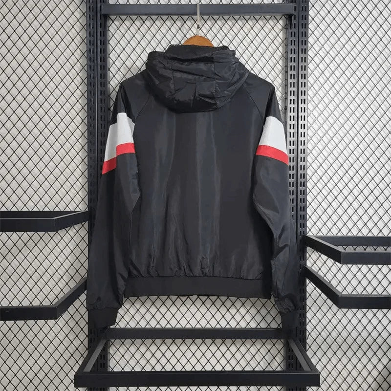 PSG 2023 Windbreaker Black And White Jersey