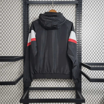 PSG 2023 Windbreaker Black And White Jersey