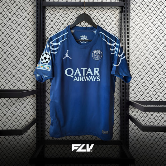PSG × Air Jordan "WINGS" 24/25 Special Blue Shirt