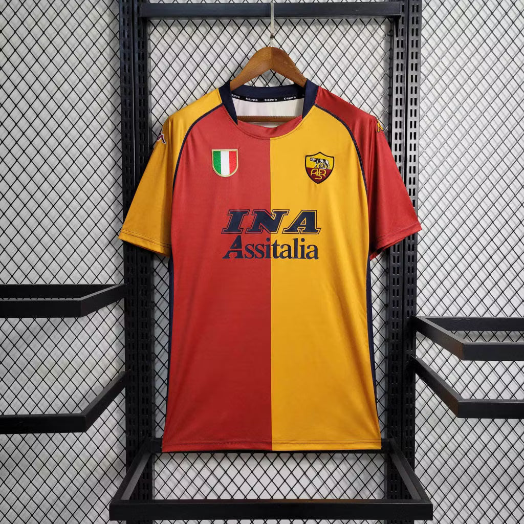 AS Roma 2001 European Home Shirt
