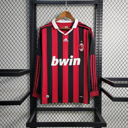 AC Milan 09/10 Long Sleeve Home Shirt