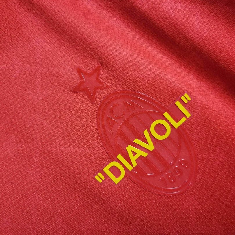 AC Milan 2024 x Off White Red shirt