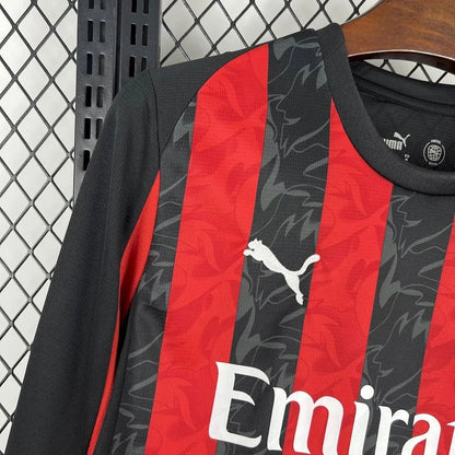 Ac Milan 2025 L/S Home Shirt