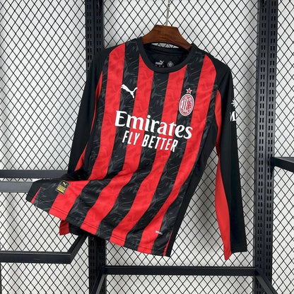 Ac Milan 2025 L/S Home Shirt
