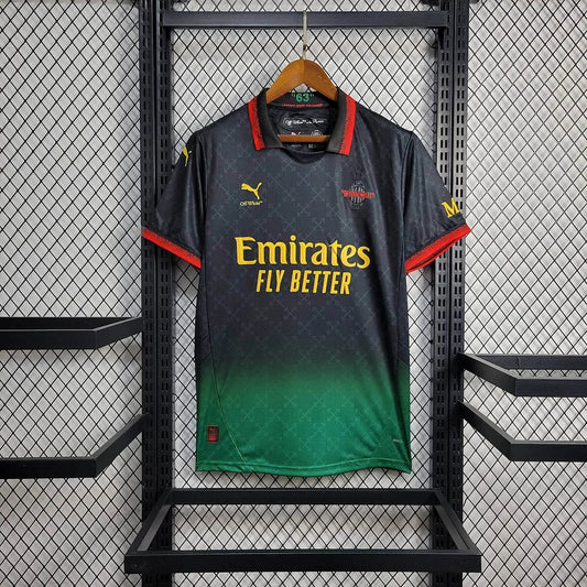AC Milan × OFF-White 24/25 Black Special Shirt
