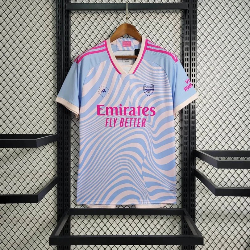 Arsenal 2023 Training Wear Light Blue Shirt