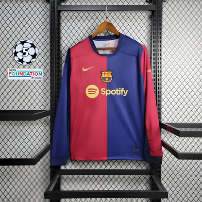 Barca 24/25 Home Long Sleeve Shirt