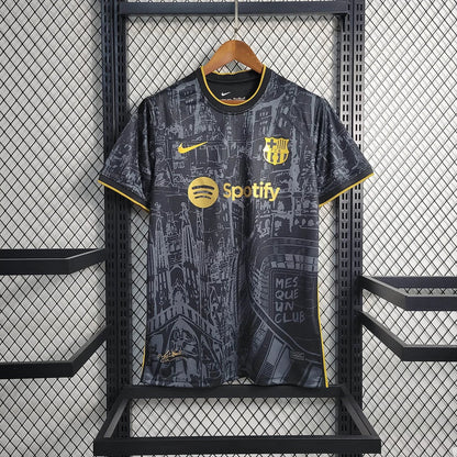 Barcelona 2023 Special Black Gold Shirt