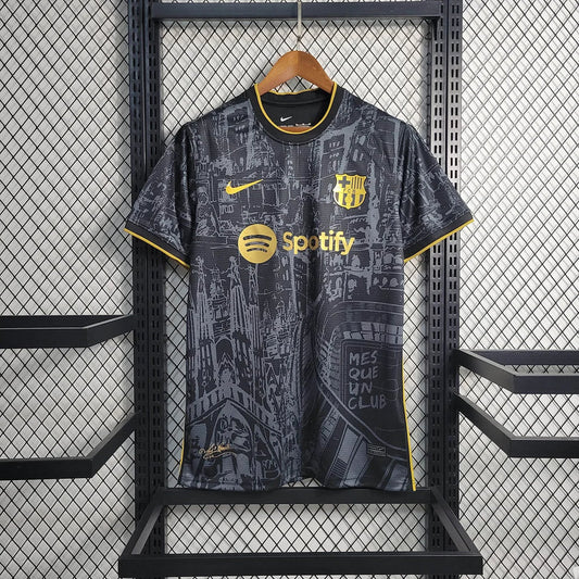 Barcelona 2023 Special Black Gold Shirt