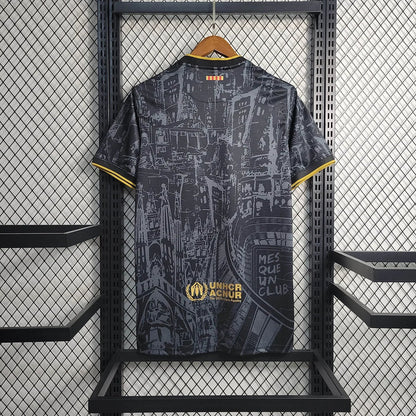 Barcelona 2023 Special Black Gold Shirt