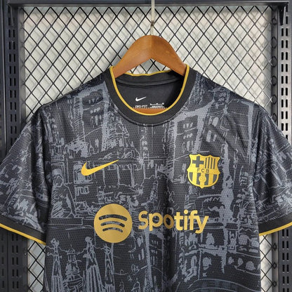 Barcelona 2023 Special Black Gold Shirt