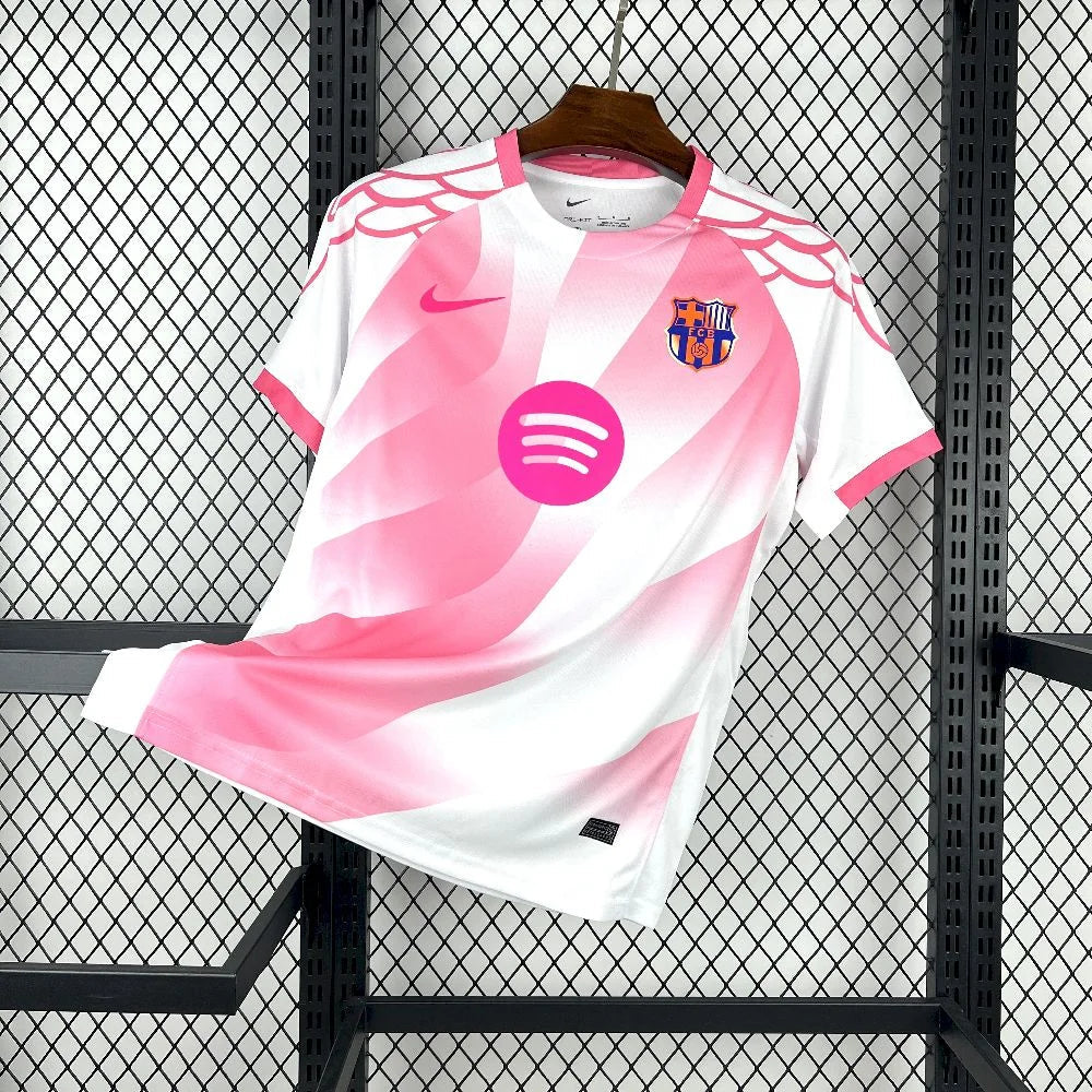 Barcelona 2025 White/Pink Special Shirt