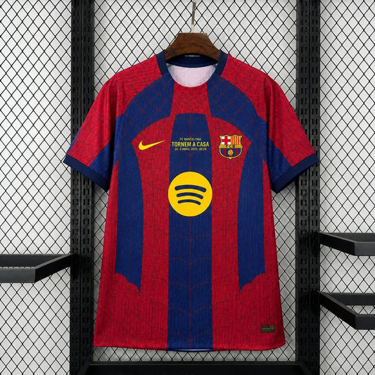 Barcelona 2026 Barcelona X Spiderman Home Red Shirt