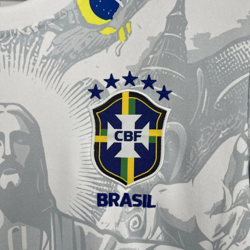 Brazil 2025 White Christ Special Edition Shirt