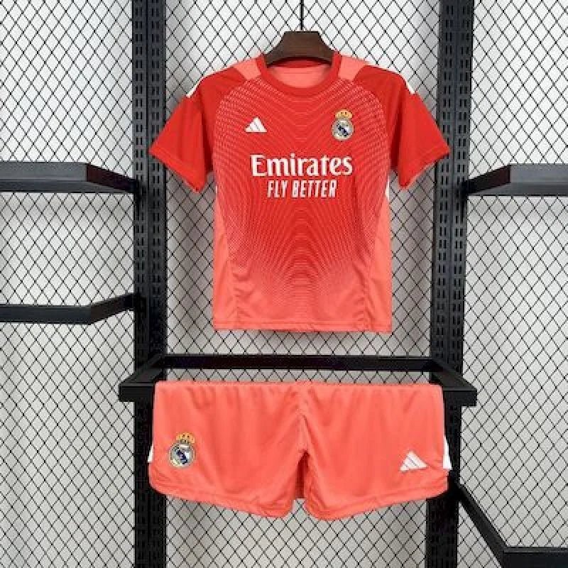 Real Madrid 2025 Goalkeeper Coral Red Jersey