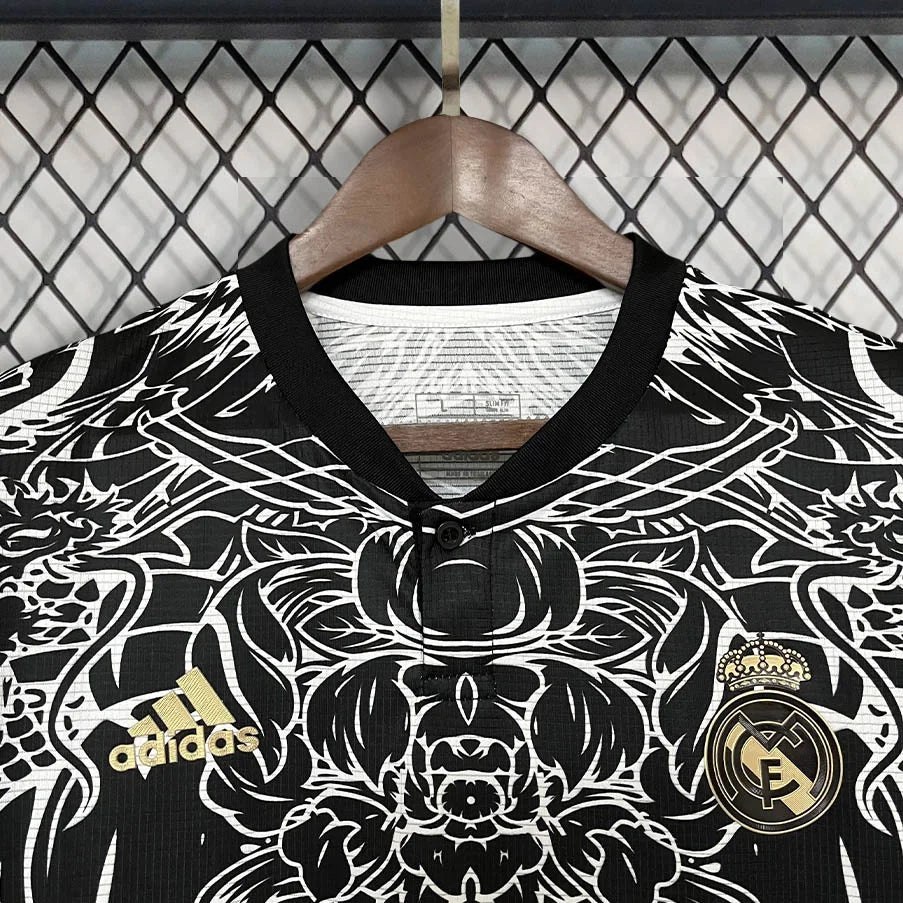 Real Madrid 2023 Gold Dragon Special Shirt