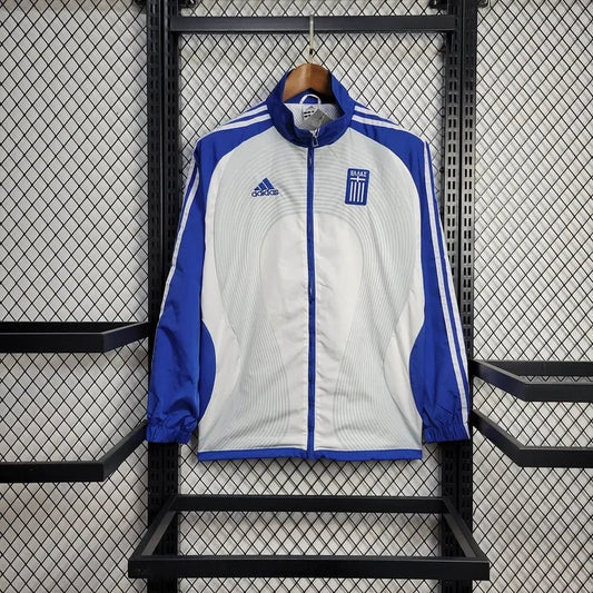 Greece 2025 Jacket White and Blue Windbreaker