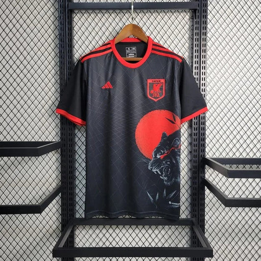 Japan 2023 Black Leopard Head Special Shirt