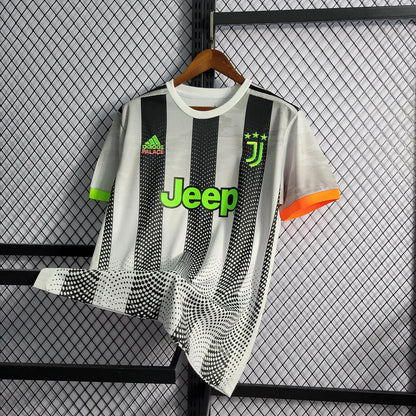 Juventus 2019 Black and White Stripes Shirt